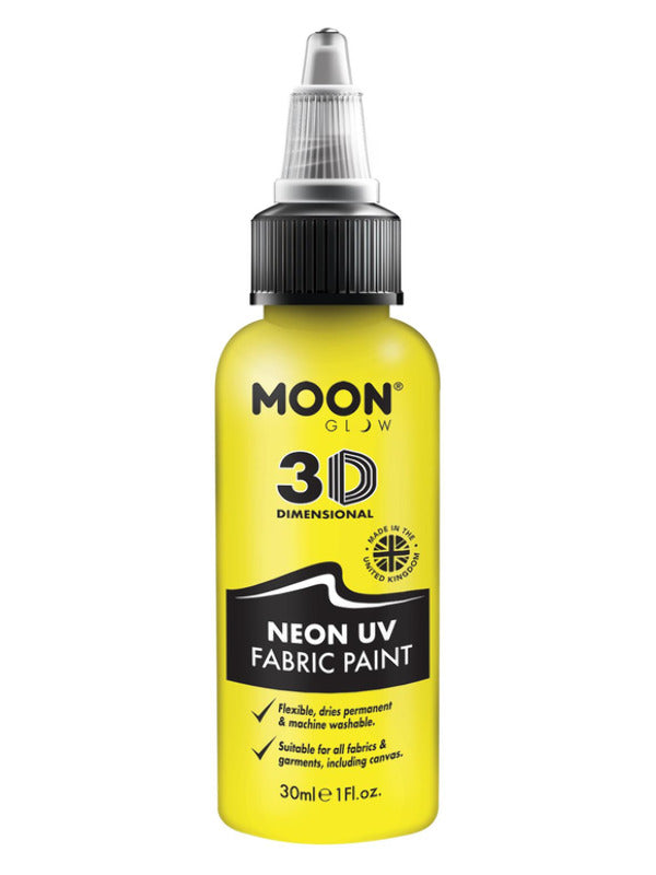 Adult Moon Glow Neon UV Intense Fabric Paint Yellow