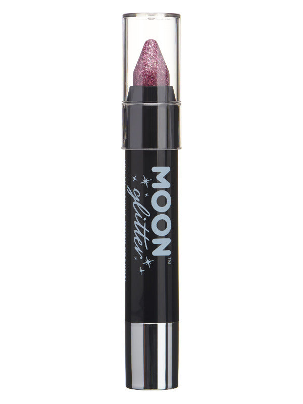 Adult Moon Glitter Holographic Body Crayons Pink