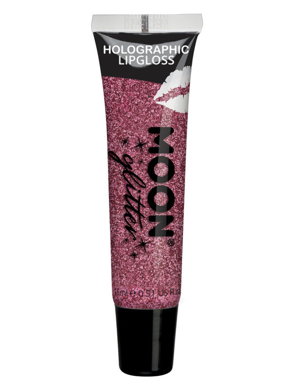Adult Moon Glitter Holographic Glitter Lipgloss Pink