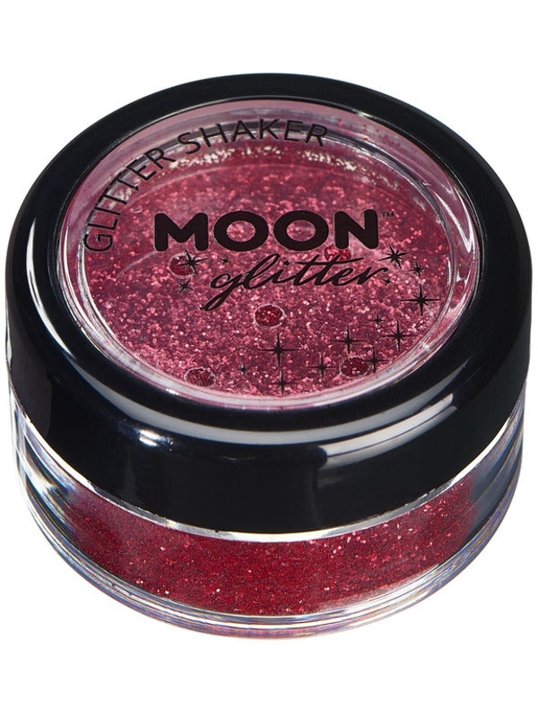 Adult Moon Glitter Classic Fine Glitter Shakers Red
