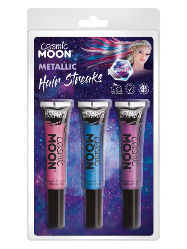 Adult Cosmic Moon Metallic Hair Streaks (3)