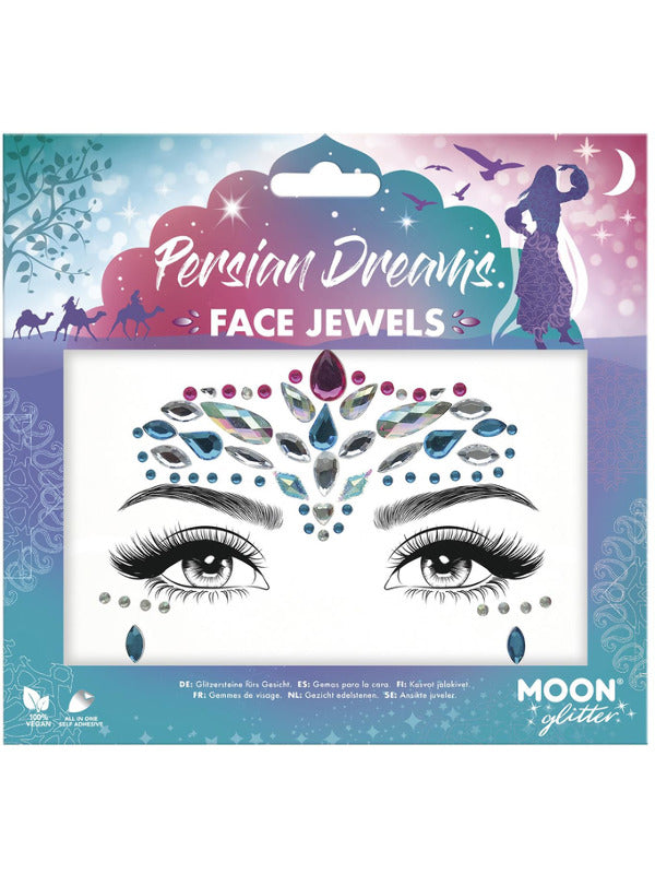 Moon Glitter Face Jewels Persian Dreams