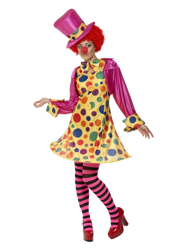 Clown Lady Costume MultiColoured