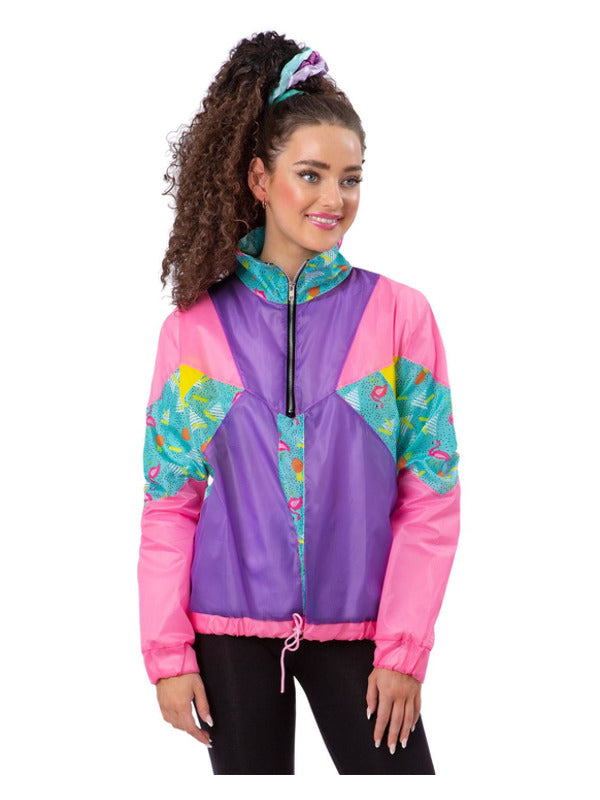 Ladies 80s Pastel Windbreaker Jacket