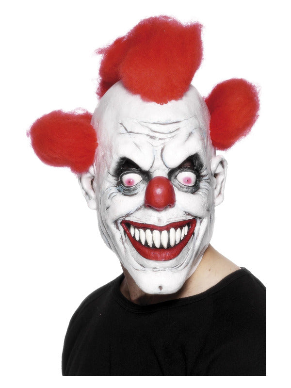 Clown 34 Latex Mask Red White