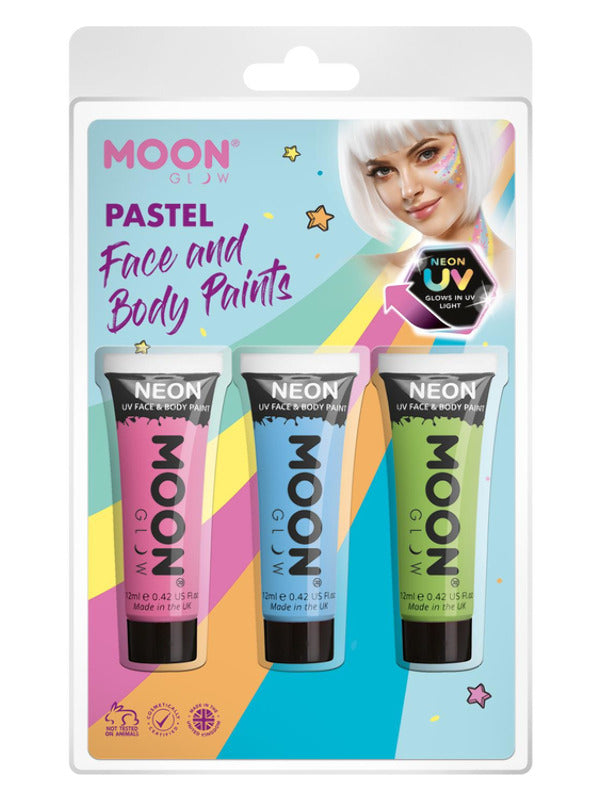 Adult Moon Glow Pastel Neon UV Face Paint