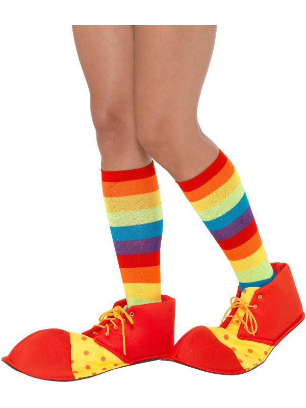 Spotty Clown Shoe Covers Red  Yellow