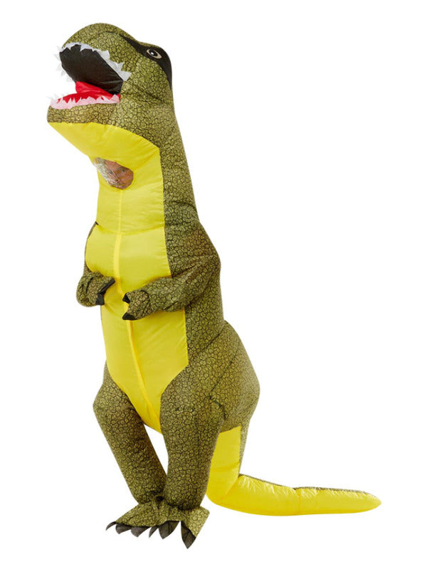 Inflatable TRex Dinosaur Costume Green