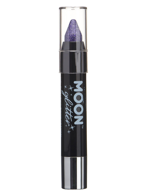 Adult Moon Glitter Holographic Body Crayons Purple