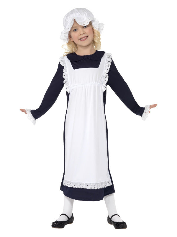 Kids Victorian Poor Girl Costume White