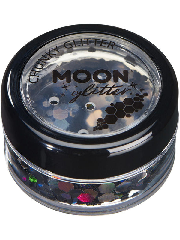 Moon Glitter Holographic Chunky Glitter Black