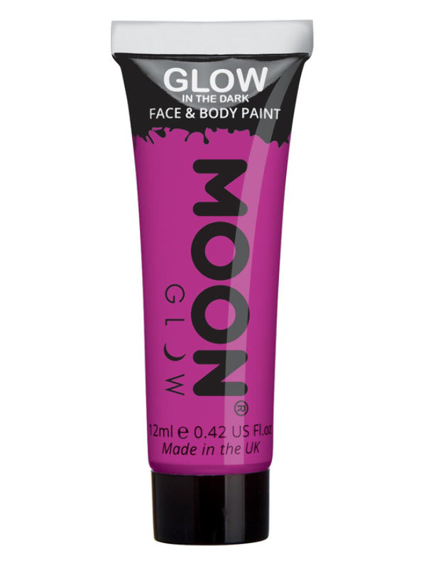 Adult Moon Glow Glow in the Dark Face Paint Purple (2)