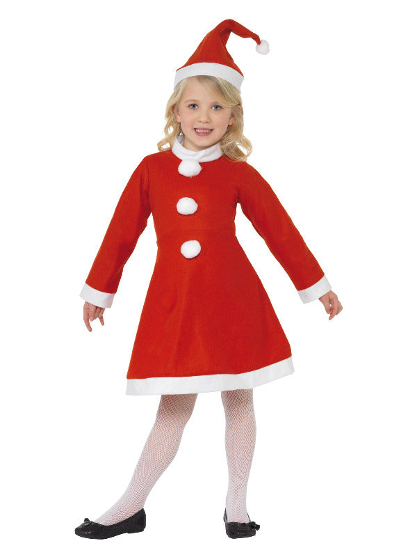 Kids Santa Girl Costume Red