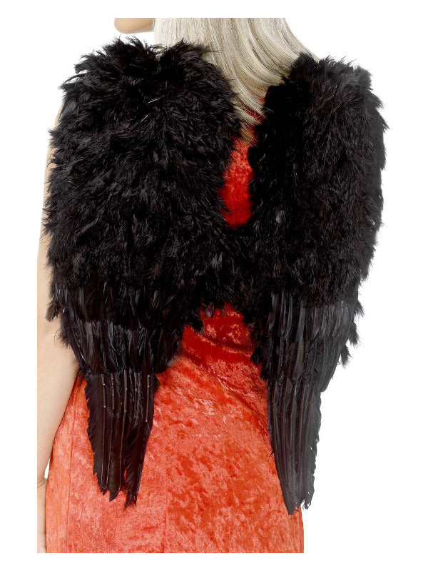 Feather Angel Wings Black