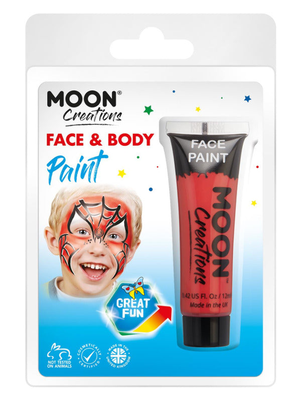 Adult Moon Creations Face Body Paint Red (2)
