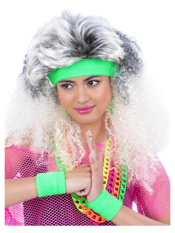 80s Neon Sweatbands Green