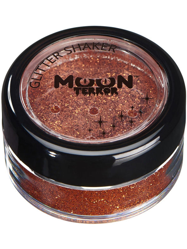 Moon Terror Halloween Glitter Shakers Orange