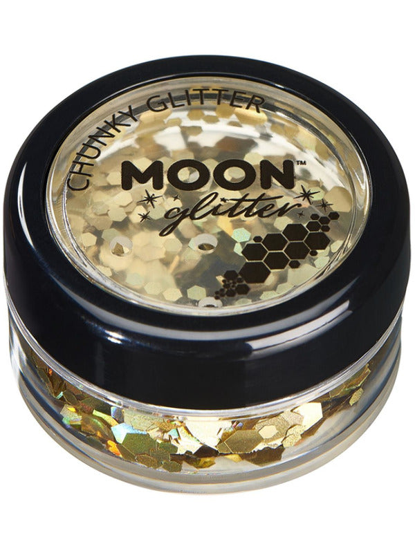 Adult Moon Glitter Holographic Chunky Glitter Gold