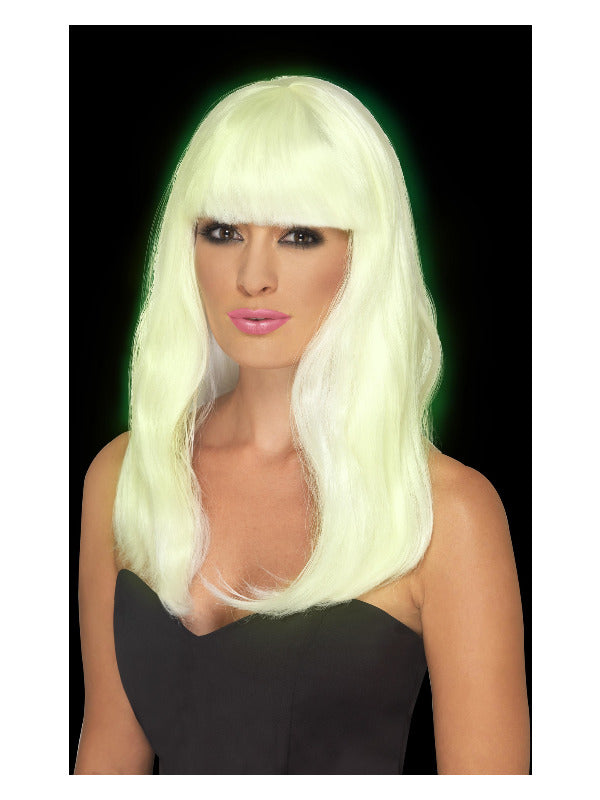 Glam Party Wig Glow in the Dark
