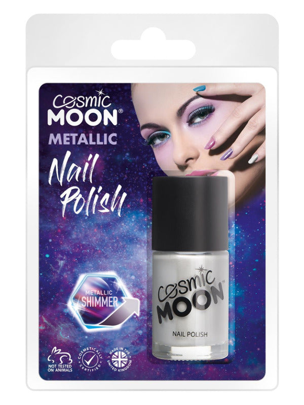 Adult Cosmic Moon Metallic Nail Polish Silver (2)