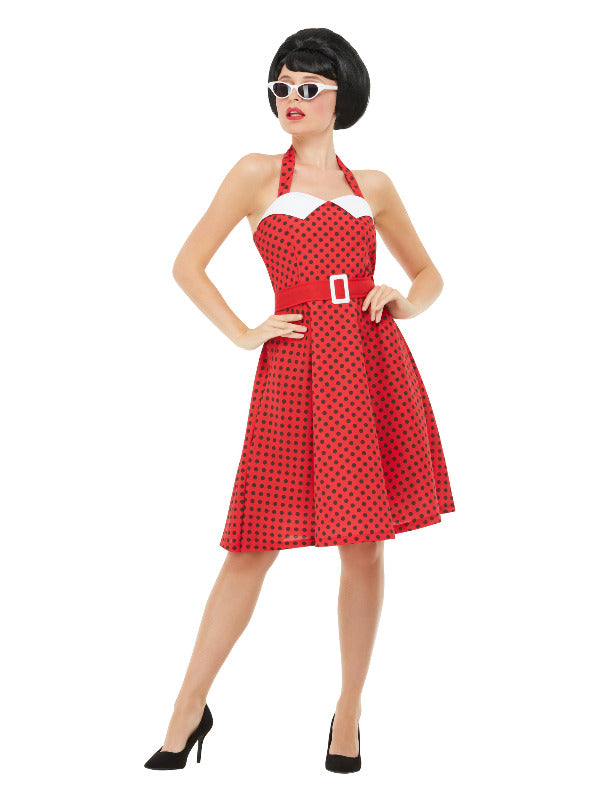 50s Rockabilly Pin Up Costume Red