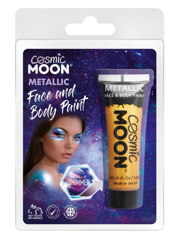 Adult Cosmic Moon Metallic Face Body Paint Gold (2)