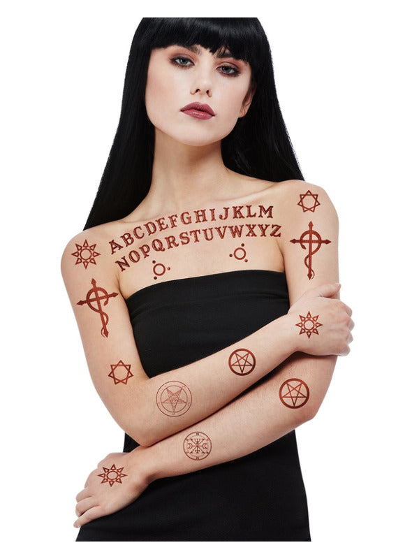 Smiffys MakeUp FX Satanic Tattoo Transfers
