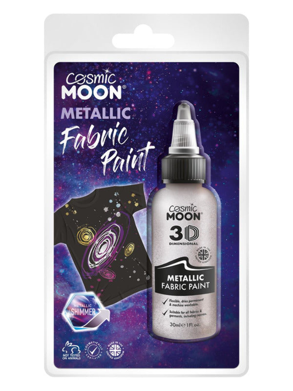 Adult Cosmic Moon Metallic Fabric Paint Silver (2)