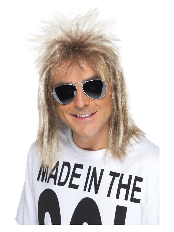 Adult 80s Mullet Wig Blonde