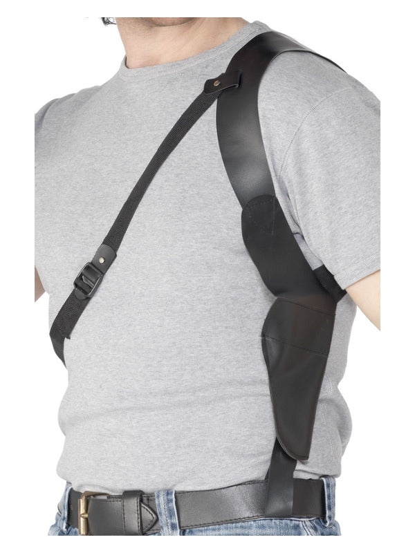 Leather Look Shoulder Holster Black
