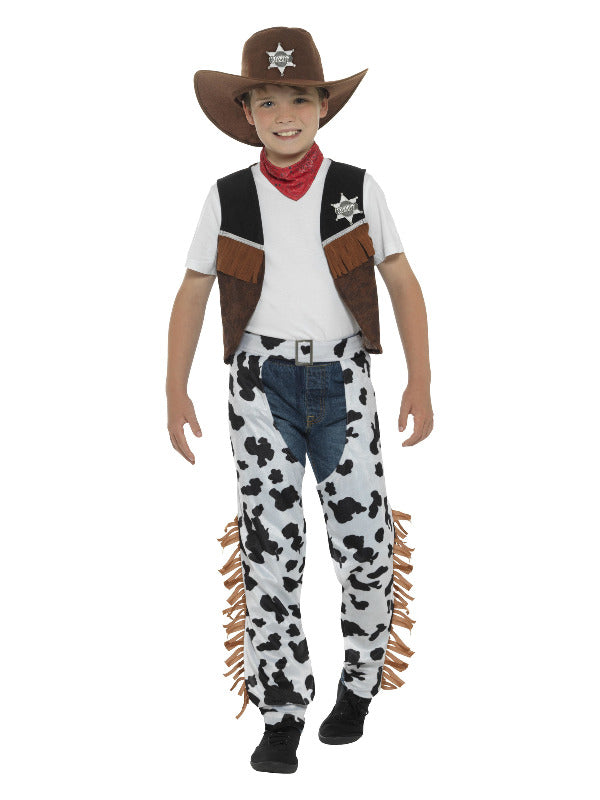 Kids Texan Cowboy Costume Brown