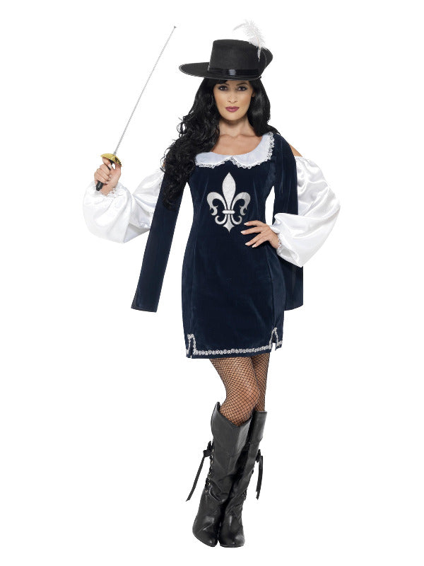 Musketeer Female Costume Navy