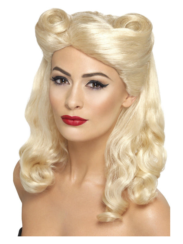 40s Pin Up Wig Blonde