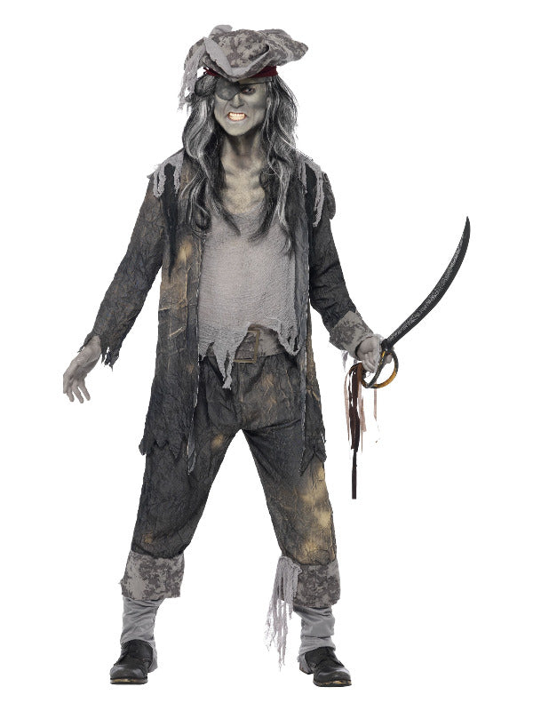 Deluxe Ghost Ship Ghoul Costume Grey