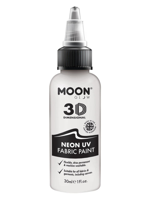 Adult Moon Glow Neon UV Intense Fabric Paint White