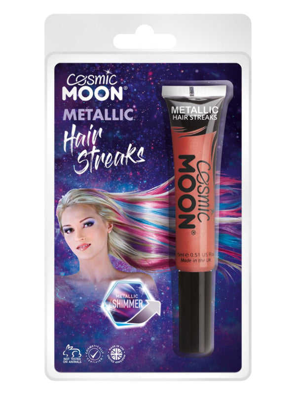 Adult Cosmic Moon Metallic Hair Streaks Red (2)