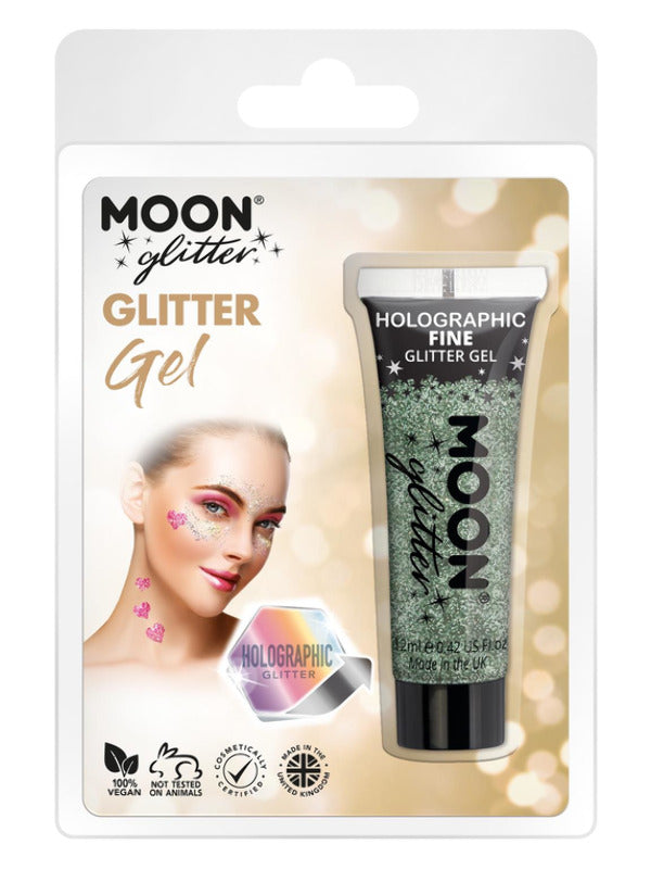 Adult Moon Glitter Holographic Fine Glitter Gel Green (2)