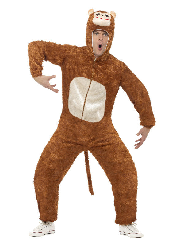 Monkey Costume Adult Brown