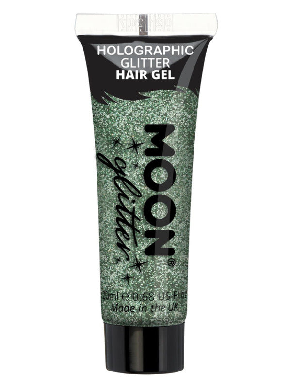 Moon Glitter Holographic Glitter Hair Gel Green