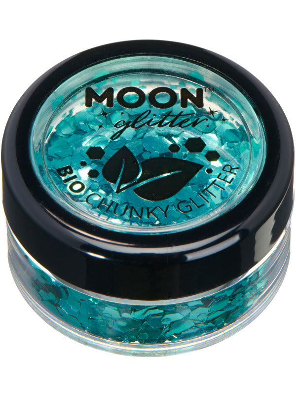 Adult Moon Glitter Bio Chunky Glitter Turquoise