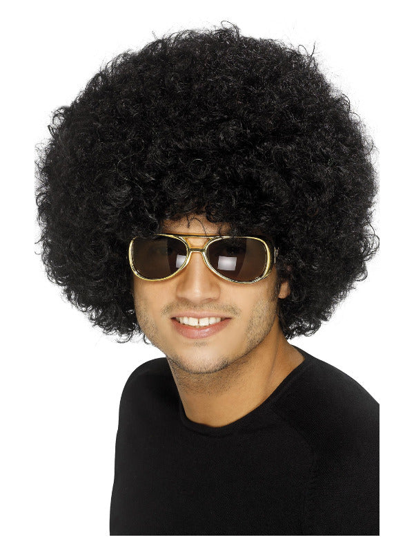 70s Funky Afro Wig Black