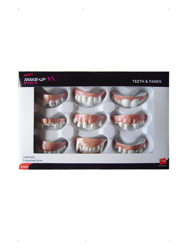 Smiffys MakeUp FX Assorted Teeth Fangs