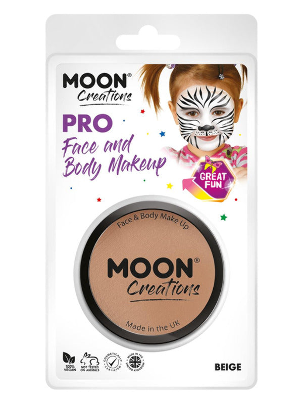 Adult Moon Creations Pro Face Paint Cake Pot Beige (2)