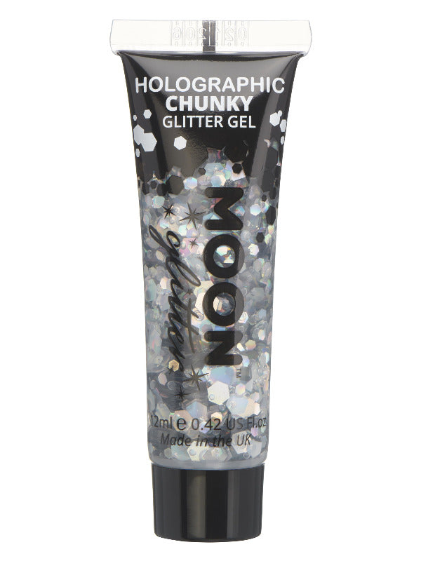 Moon Glitter Holographic Chunky Glitter GelSilver