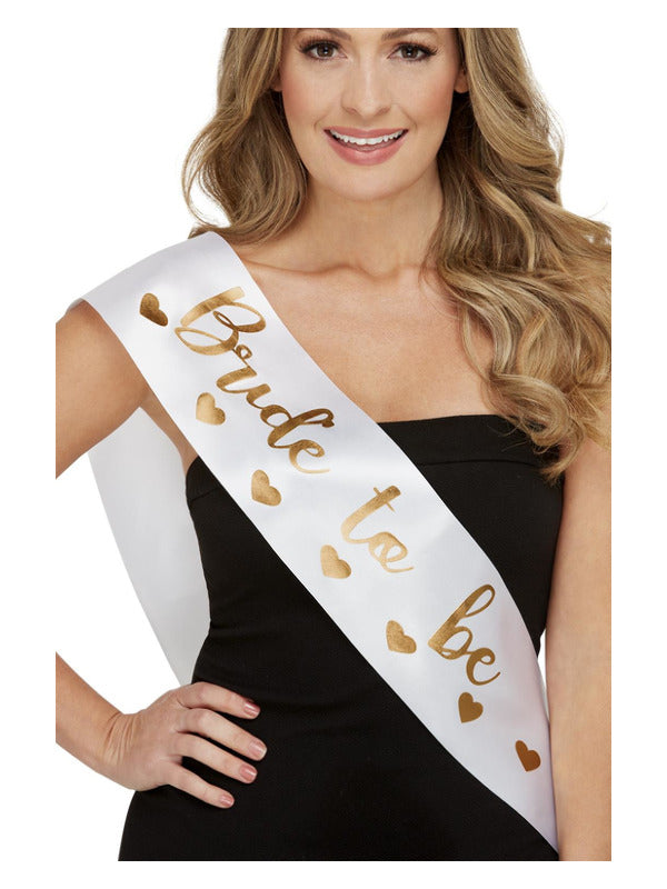 Bride to Be Sash White