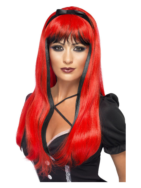 Bewitching Wig Red Black