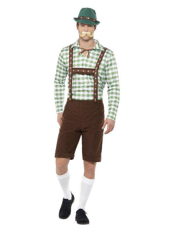 Alpine Bavarian Costume Green Brown
