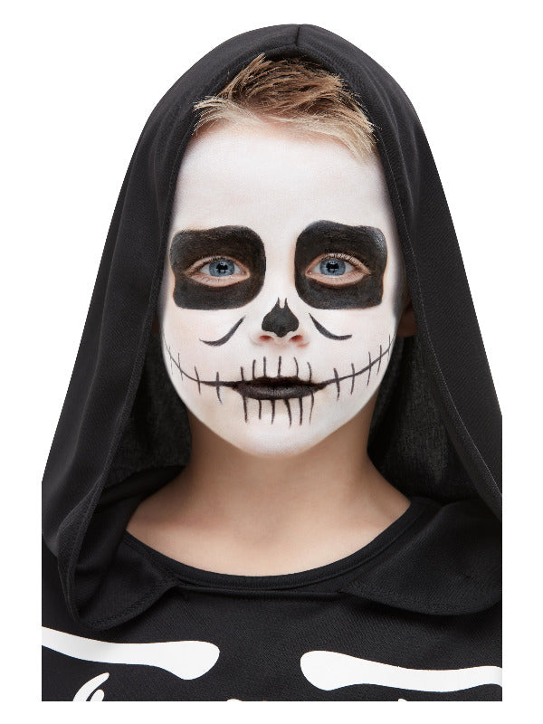 Kids Smiffys MakeUp FX Kids Skeleton Kit Aqua Black
