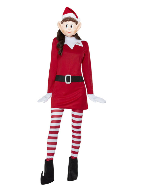 Elves Behavin Badly Ladies Elf Costume Red Whi
