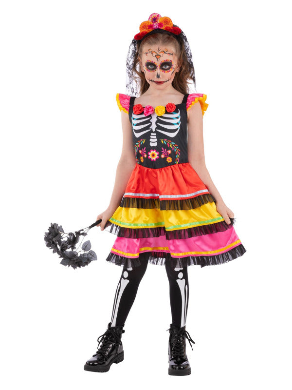 Kids Day of the Dead Fiesta Costume